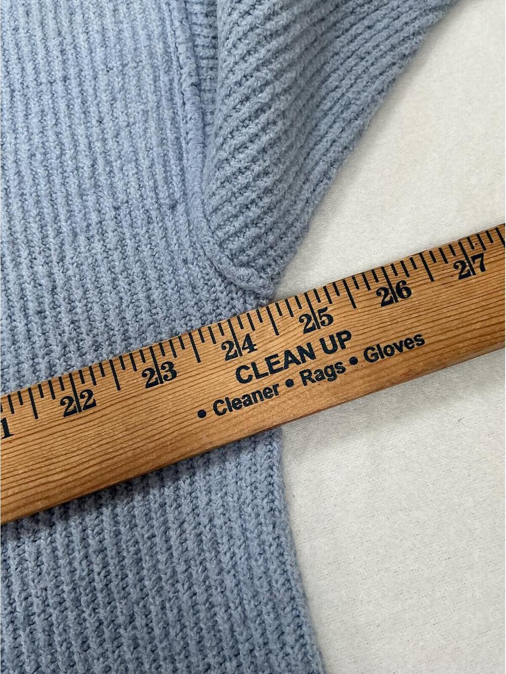 Aerie Ribbed Pullover Sweatshirt in Dusty Blue, Women's M - Picture 5 of 6
